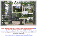 Tablet Screenshot of cleonecampground.com